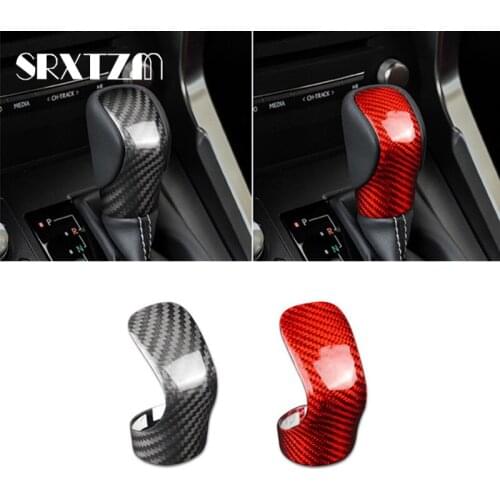 Carbon Fiber Gear Shift Knob Trim Cover For Lexus RX IS ES NX RC RX200t RX350 RX400h IS250 IS300 ES250 ES300h ES350 NX300h NX200