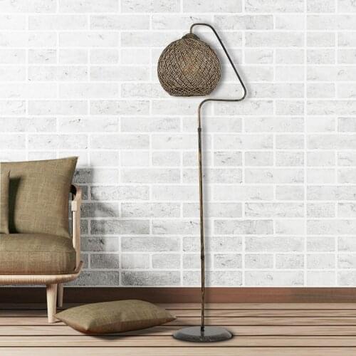 Saint Belisama Coude Floor Lamp Jute-Black