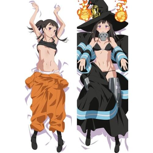 MGF Anime Fire Force character otaku Dakimakura throw pillow cover Maki Oze Kotatsu Tamaki Hugging Body pillowcase