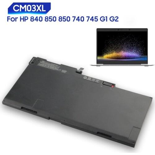 Original Replacement Battery For HP ELITEBOOK 740 745 840 850 G1 G2 CM03XL Genuine Laptop Battery 50Wh