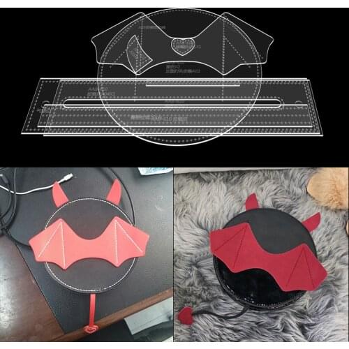 DIY handmade leather handbag acrylic version type drawings leather art paper pattern template for sewing pattern