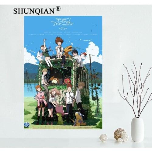 Removable Mural Home Decor Canvas Poster Top Selling Digimon Adventure Tri Japan Anime Poster more size