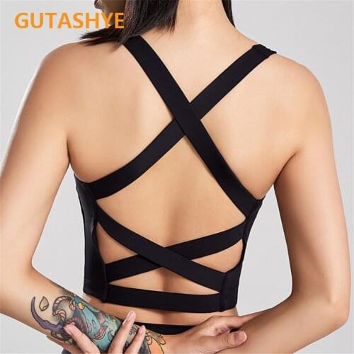 Push Up Sports Bra High Impact Running Padded Women Sexy Brassiere Quick Dry Sport Bra Top For Yoga Fitness Workout Active Wear