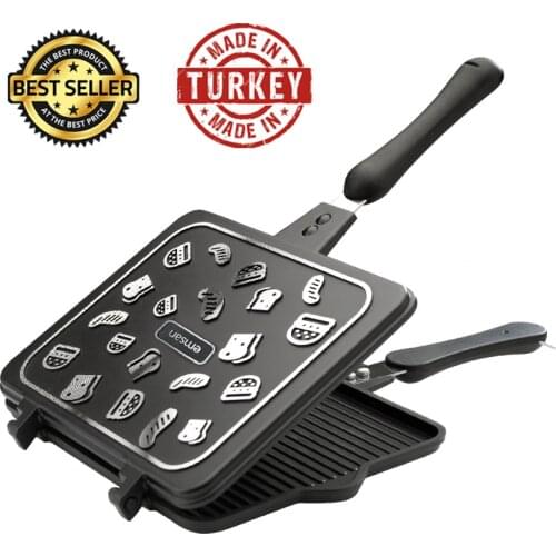 Toaster 6 Pieces Grill Edjustuble Temperature Control Machine Maker Pan Press Edge Tandoor Toast Sandwich Decker Oven Slice