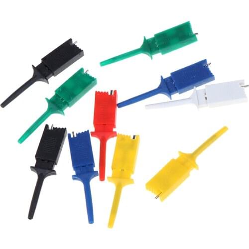 10ps Test Hooks Clips For Logic Analyzers Logic Test Clip Flattening Test Flat Hook Connection Dropshipping