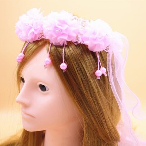 3Colors Women Fashion Beautiful Flowers Bride Headband Wedding Photography Portrait Style Hair Hoop