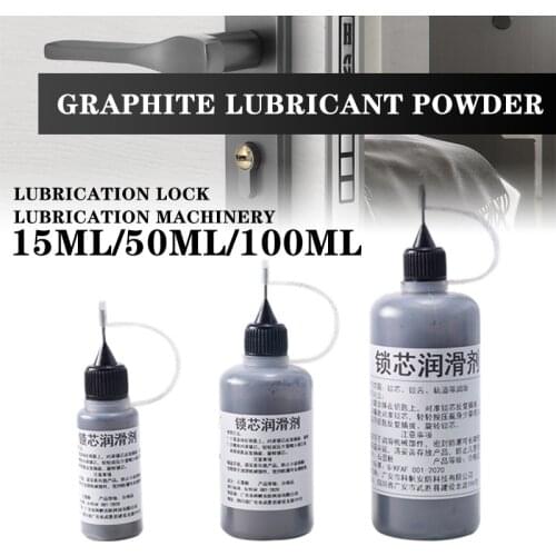 15/50/100ml Non-toxic Lubricant Maintaining Graphite Powder Engine Cover Safety Lock Drop Shipping