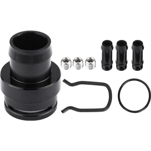 Car Turbo Boost Tap Vacuum Sensor Adapter for GTI 2.0T FSI MK5 A3 A4 TSI TT Turbo Boost Connector Aluminum Black