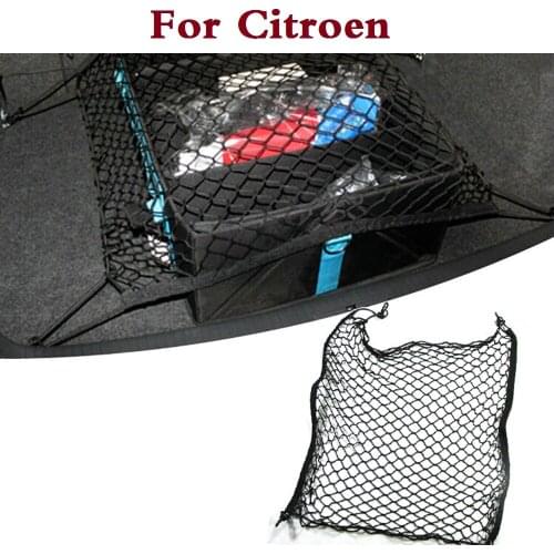 Car Trunk Rear Cargo Organizer Storage Elastic Mesh Net Holder For Citroen C-Crosser C-Elysee C-ZERO DS3 DS4 DS5 Xsara