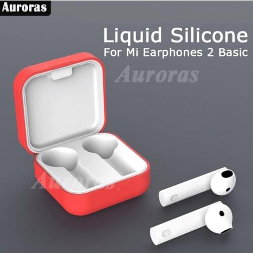Auroras For Mi True Wireless Earphones 2 Basic Case Silicone Headphone Accessories Shockproof For Xiaomi Earphones 2 Basic Cover
