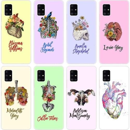 Medical Human Organs Case for Samsung Galaxy A12 A02 A03S A21S A22 A32 A52 A72 A82 Quantum 2 S21 Plus FE Ultra M32 M12 Cover