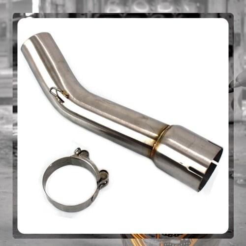 For YAMAHA FZ1 FZ1000 2006-2015 Motorcycle Accessories Exhaust Pipe Muffler Escape Motorbike Connect Mid Pipe Link Pipe Escape