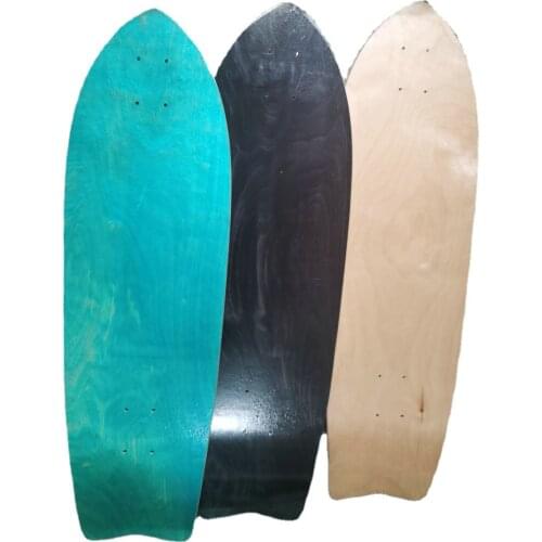 32in Skateboard Deck Professional Land Surfboard Board Surface Surfboard Fish Board Maple Board Without Wheel Skateboards DIY