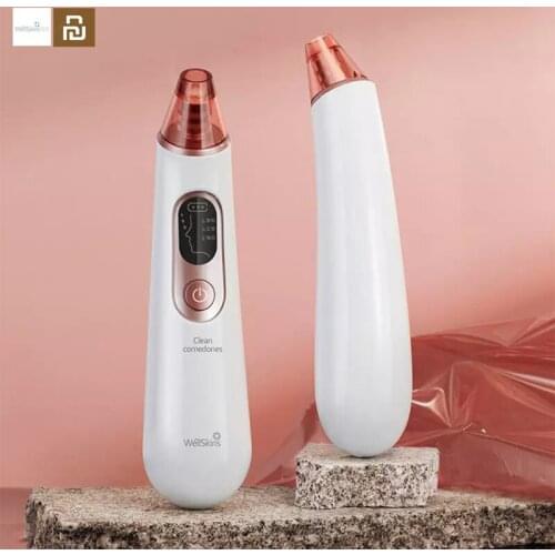 Youpin Wellskins Electric Blackhead Cleaner Deep Pore Cleanser Acne Pimple Removal Vacuum Suction Facial SPA Facial Care Tools