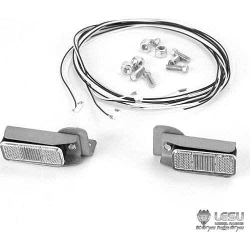 Taillight LED Lamp Warning Light Mount for 1/15 LESU RC Hydraulic Loader Model Scale Truck