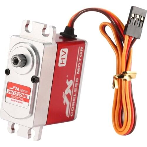 JX PDI-HV7232MG 31KG 6-8.4V Metal Gear Full CNC Aluminium Shell Digital Coreless Servo for 1/10 1/8 RC Car/HHK Big Airplane