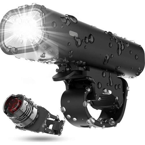 Bike Lights Set Night Riding Bicycle LED Tail Light Front and Back MTB Flashlight Battery Lumen Lighting Ultralight Bike Light