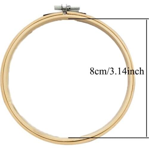 8-18CM Bamboo Frame Needlecraft Cross Stitch Round Loop Bamboo Embroidery Stretch Hoop Ring Diy Hand Household Sewing Tool