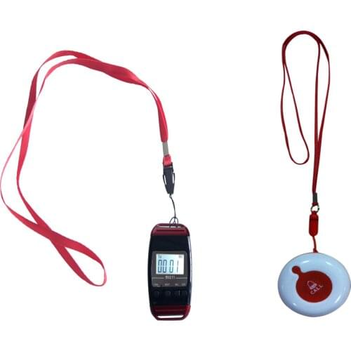 MEEYI/Y650/Y-A1 Wireless Nursing Pager, Home Nurse Call System, Easy Press, 5 Levels of Volume, Three Reminders, Alarm Receiver