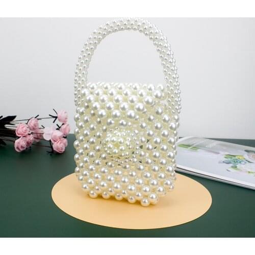 Summer New Hand-woven Jewelry Mini Handbag Beaded Decorative Lipstick Change Bag Decoration Fairy Sister Small Handbag