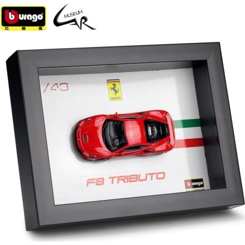 Bburago 1:32 Sports Car Simulation Alloy Car Model Photo Frame Version Collection Gift Ornaments Ferrari