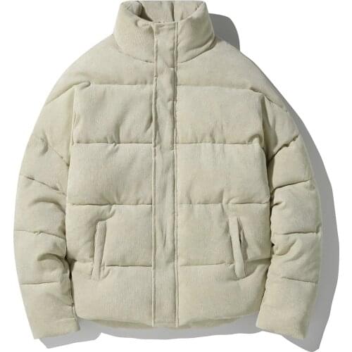 Men Parkas Pop Winter Nice Mens Coat Thick Warm Hip Hop Streetwear Men Cotton Jacket Coat Pocket Windbreaker Outwear Men