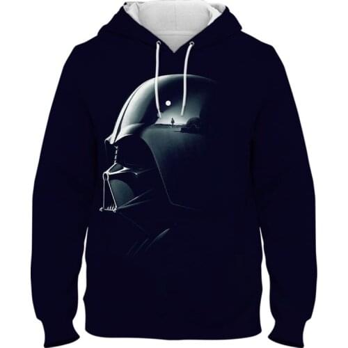 Disney Star Wars Hoodies 3D Print Mens Casual Harajuku Streetwear Disney Cartoon Funny Hooded 2021 Autumn Warm Men Sweatshirt