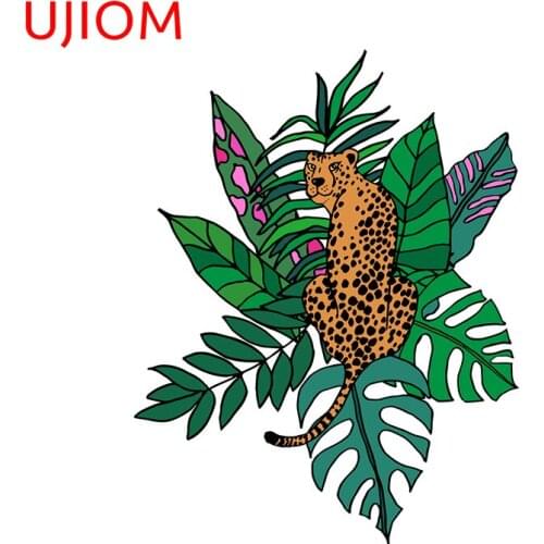 UJIOM Cheetah Wall Decorations Living Room Waterproof Decals Customizable Home Office Bedroom Decor Cartoon Anime Wall Stickers