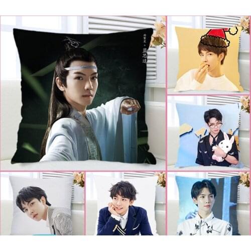 Zheng Fanxing Chen Qingling Lan Sizhui Pillowcase Pretty Scholar Same Paragraph Star Photo Poster Cushion Cover Surrounding