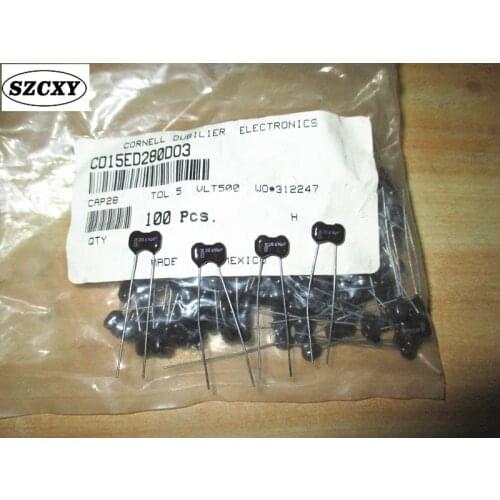 New and original 20PCS CDM 500V 28p RM6 Mica capacitor