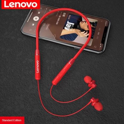 Original Lenovo QE03 Wireless Neckband Bluetooth Earphones Sports Stereo Earbuds in-ear Earphones Headset for iphone xiaomi