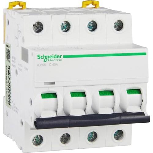 Original export IC65N thermal magnetic distribution protection miniature circuit breaker C curve AC 4P 40A 63A 400V 50/60Hz