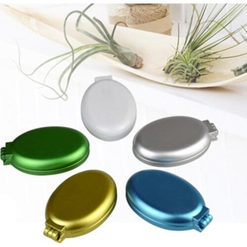 50% Hot Sale Portable Mini Folding Hair Mirror Comb Round Travel Airbages Massage with Brush