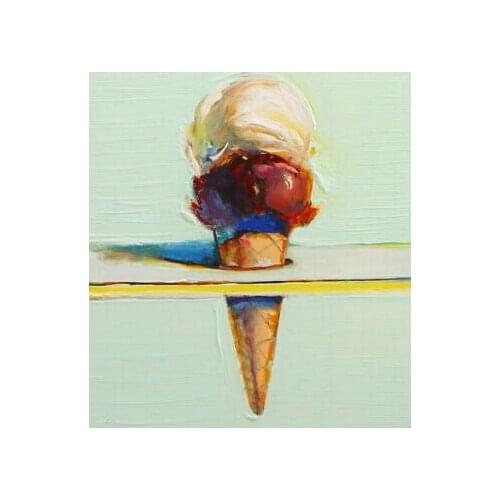 Wayne Thiebaud Two Flavors Giclee Art Film Print Silk Poster Home Wall Decor 24x36inch