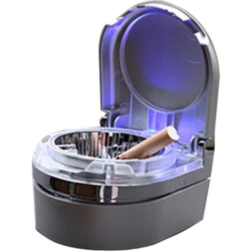 3 Colors Universal Portable Smoking Accessory Cigarette Mini Ashtray Ash Car Ashtray With LED Light