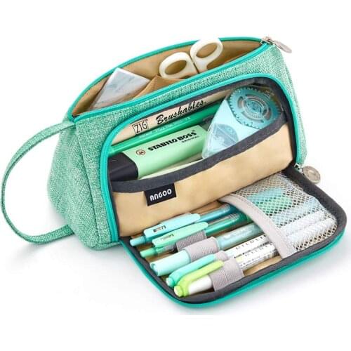Big Capacity Pencil Pen Case Bag Pouch Holder for Middle High School Office College Girl Adult Large Storage School Pencil Box