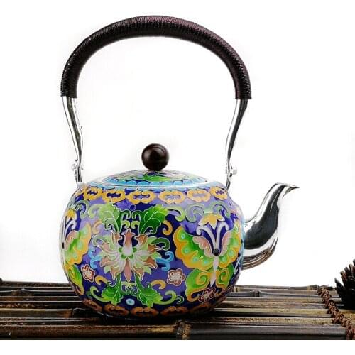 High grade 999Silver Pot Kung Fu Tea Pot Gift for family and friends kitchen office tea set