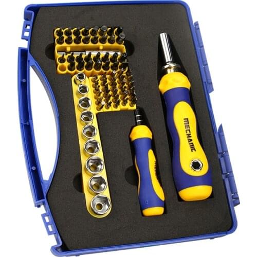 MECHANIC MT-7401 74 In 1 Precision Magnetic Bits Screwdriver Set Clock Notebook Phone Repair Screw Driver Smart Home Tools Kit