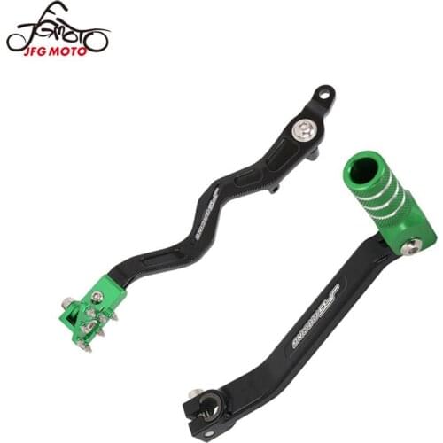 Motorcycle CNC Rear Foot Brake Pedal Lever Folding Gear Shift Pedal Lever Shifter For KAWASAKI KLX250 D-TRACKER 2001-2020