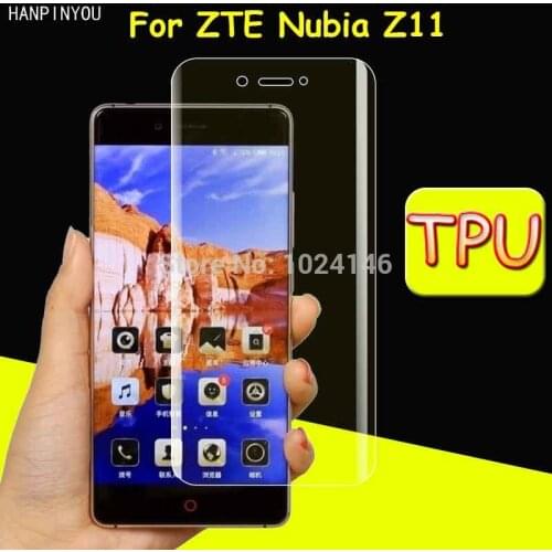 Full Coverage Clear Soft TPU Film Screen Protector For ZTE Nubia Z11 5.5", Cover Curved Parts (Not Tempered Glass)
