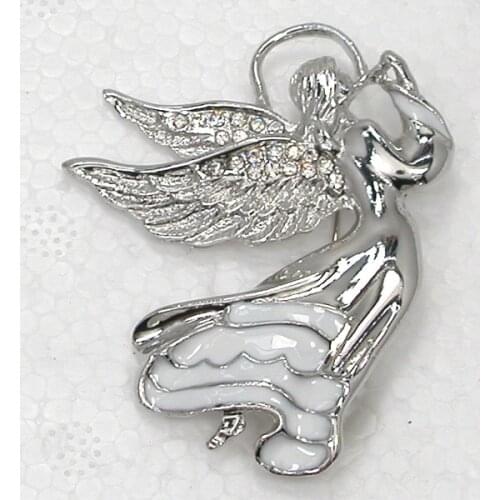 12pcs/lot Wholesale Fashion Brooch Rhinestone Enamel Fairy Angels Wedding Party Prom Pin brooches C101124