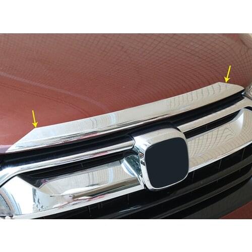 Car Garnish ABS Front Engine Machine Racing Grill Grille Upper Hood Stick Lid Trim Lamp For Honda CRV CR-V 2017 2018 2019 2020