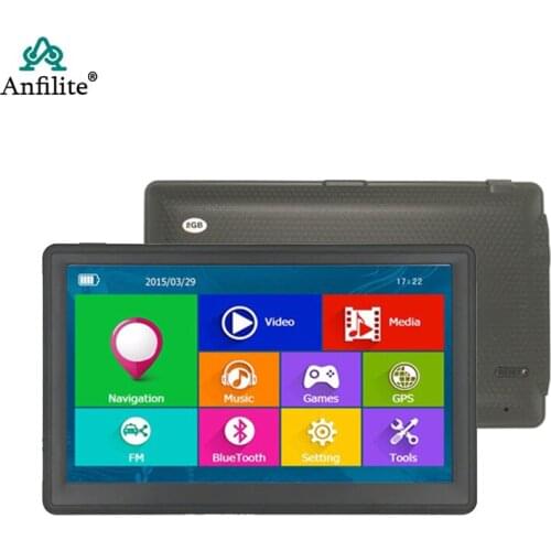 7" HD Car GPS Navigation FM Bluetooth AVIN 256M 8GB Navitel 2018 latest Europe Map Sat nav Truck gps navigators automobile