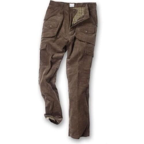 Trousers velvet velvet lined warm man heavy flannel comfortable sportswear