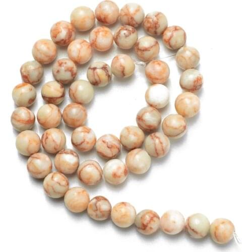 Wholesale Natural Stone Red Network Zebra Stripe Beads Loose Stone Beads 4 6 8 10 12mm Needlework DIY Necklace Bracelet