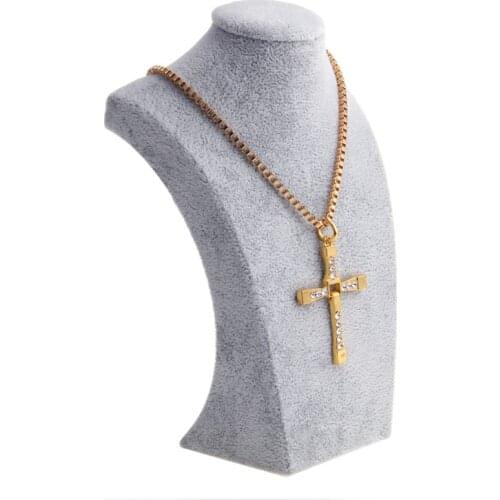 2021 new jewelry display stand velvet bust jewelry necklace pendant neck model display stand holder fashion jewelry display tool