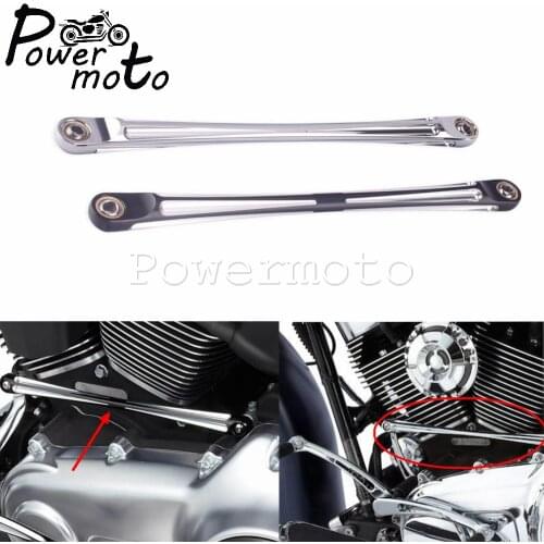 For Harley Touring Softail Street Glide Road King 1986-2018 Black/Chrome Motorcycle CNC Gear Shift Linkage Lever Kit Shift Rod