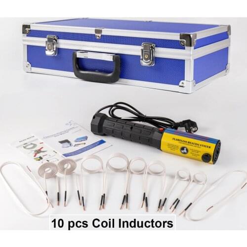 220V 1000W Handheld High Frequency Flameless With Coil Kits Mini Induction Heat Equipment