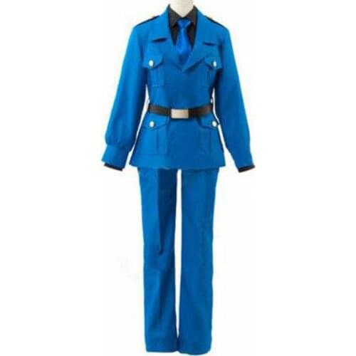 2019 APH Axis Powers Hetalia North Italy Feliciano Vargas Uniform Outfit Cosplay Costume Coat+Shirt+Pants+Belt+Tie