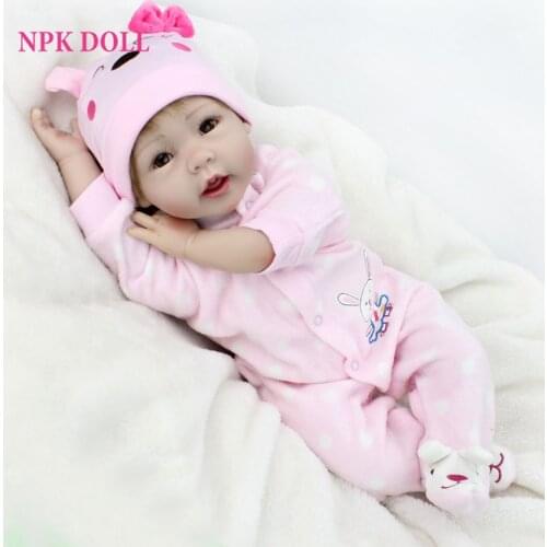 NPKDOLL Handmade Reborn Dolls 55 CM Realistic Soft Clothes Body Baby Dolls BeBe Reborn Brinquedos For COLLECTION